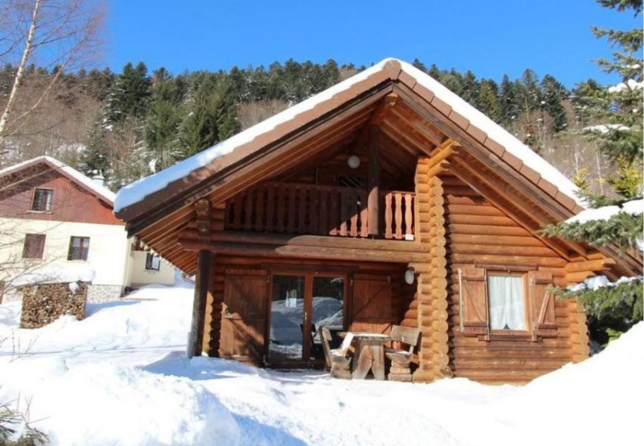 L'Ours Noir Chalet En Rondins La Bresse Esterno foto