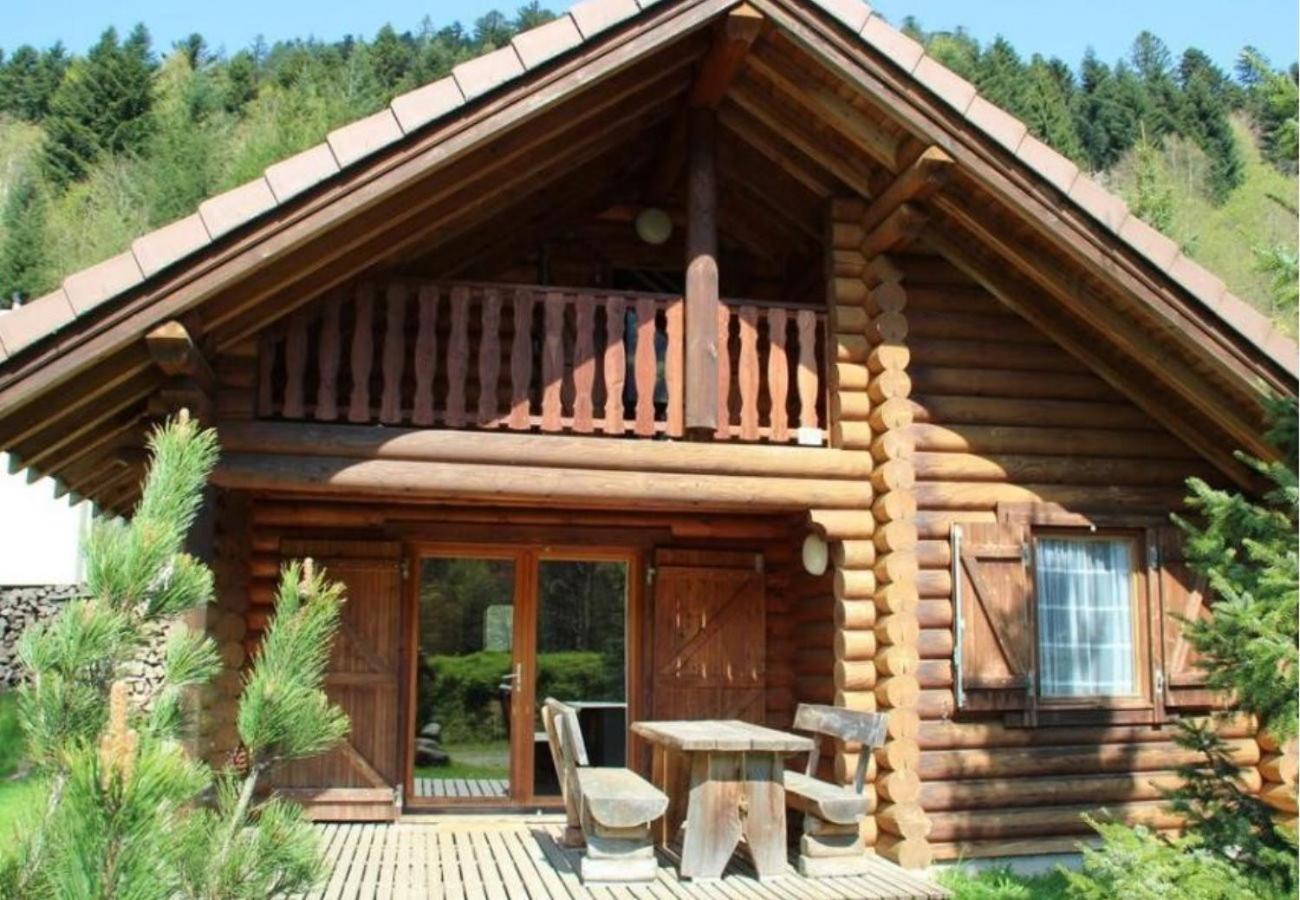 L'Ours Noir Chalet En Rondins La Bresse Esterno foto