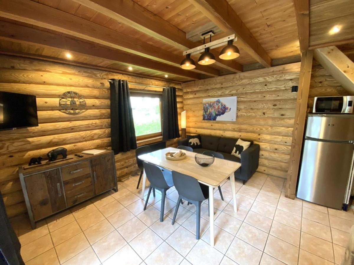L'Ours Noir Chalet En Rondins La Bresse Esterno foto