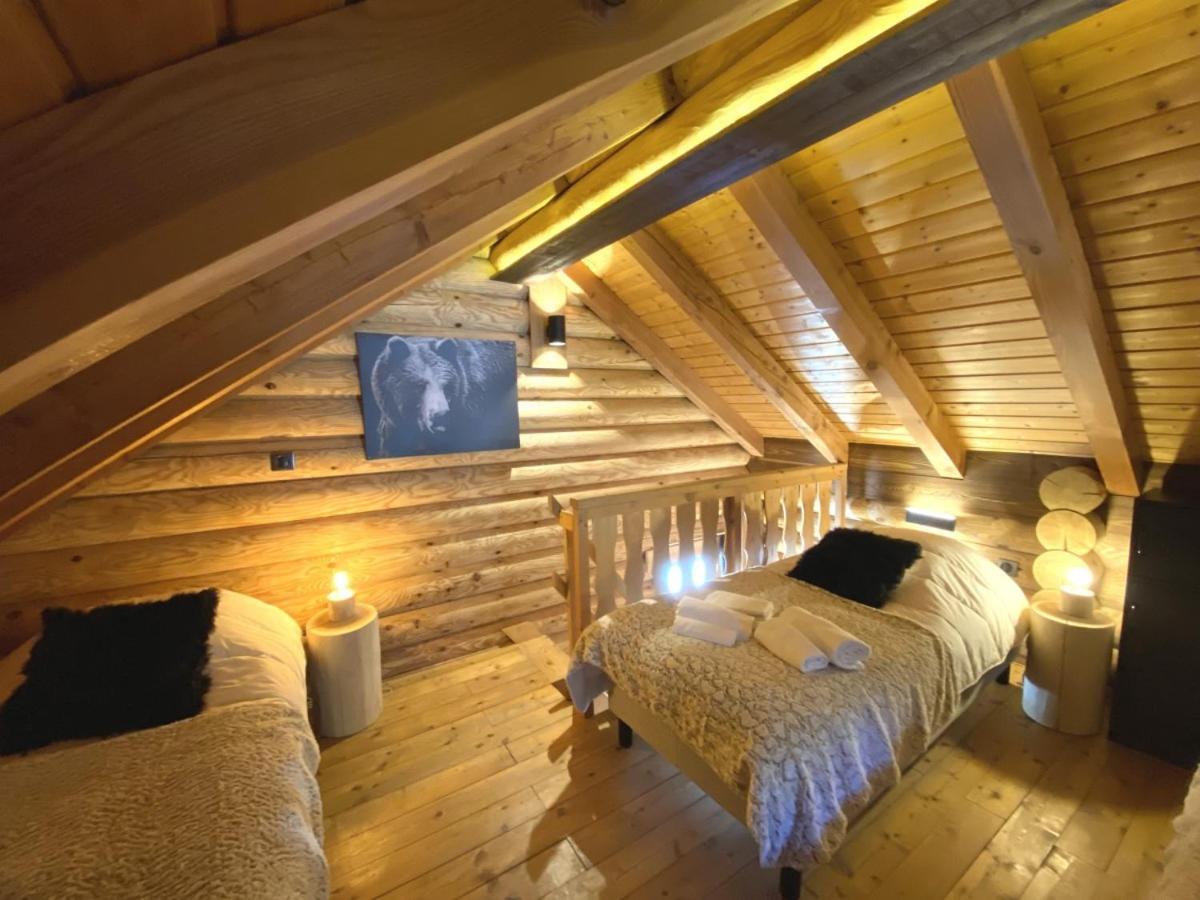L'Ours Noir Chalet En Rondins La Bresse Esterno foto