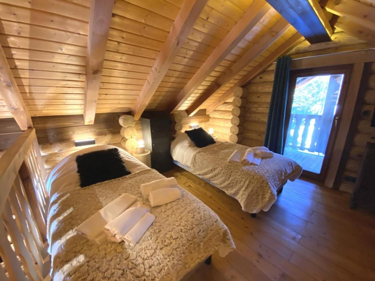 L'Ours Noir Chalet En Rondins La Bresse Esterno foto