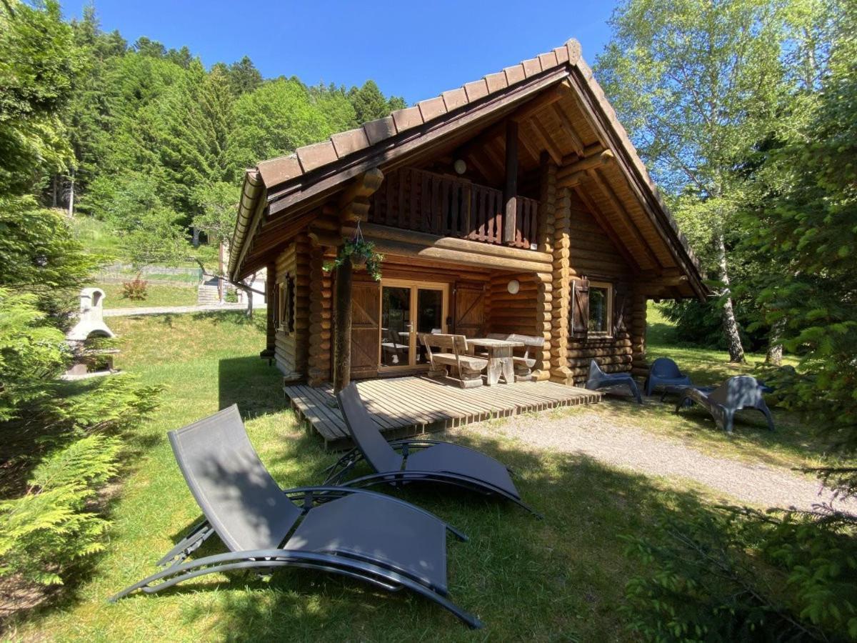 L'Ours Noir Chalet En Rondins La Bresse Esterno foto