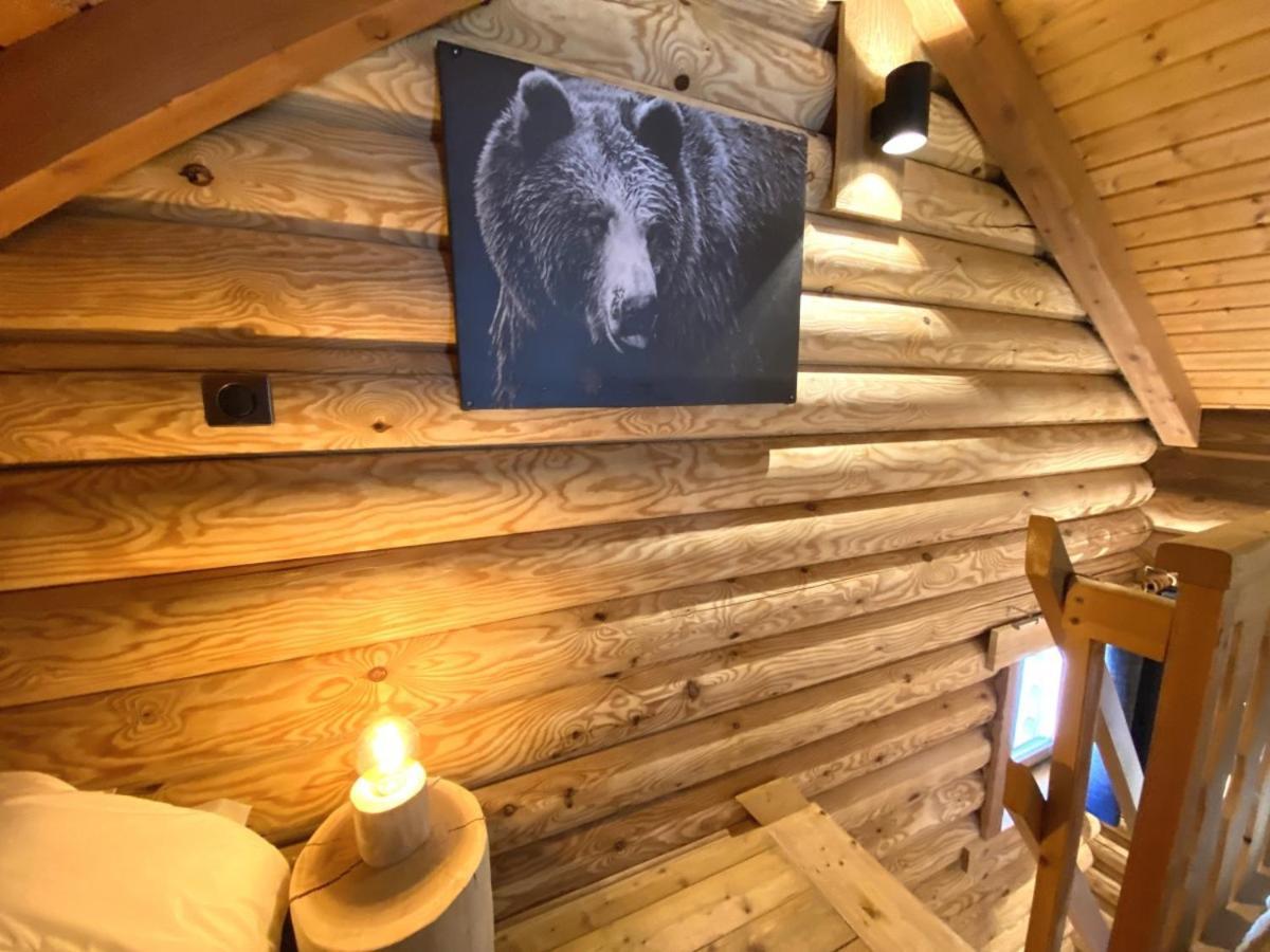 L'Ours Noir Chalet En Rondins La Bresse Esterno foto