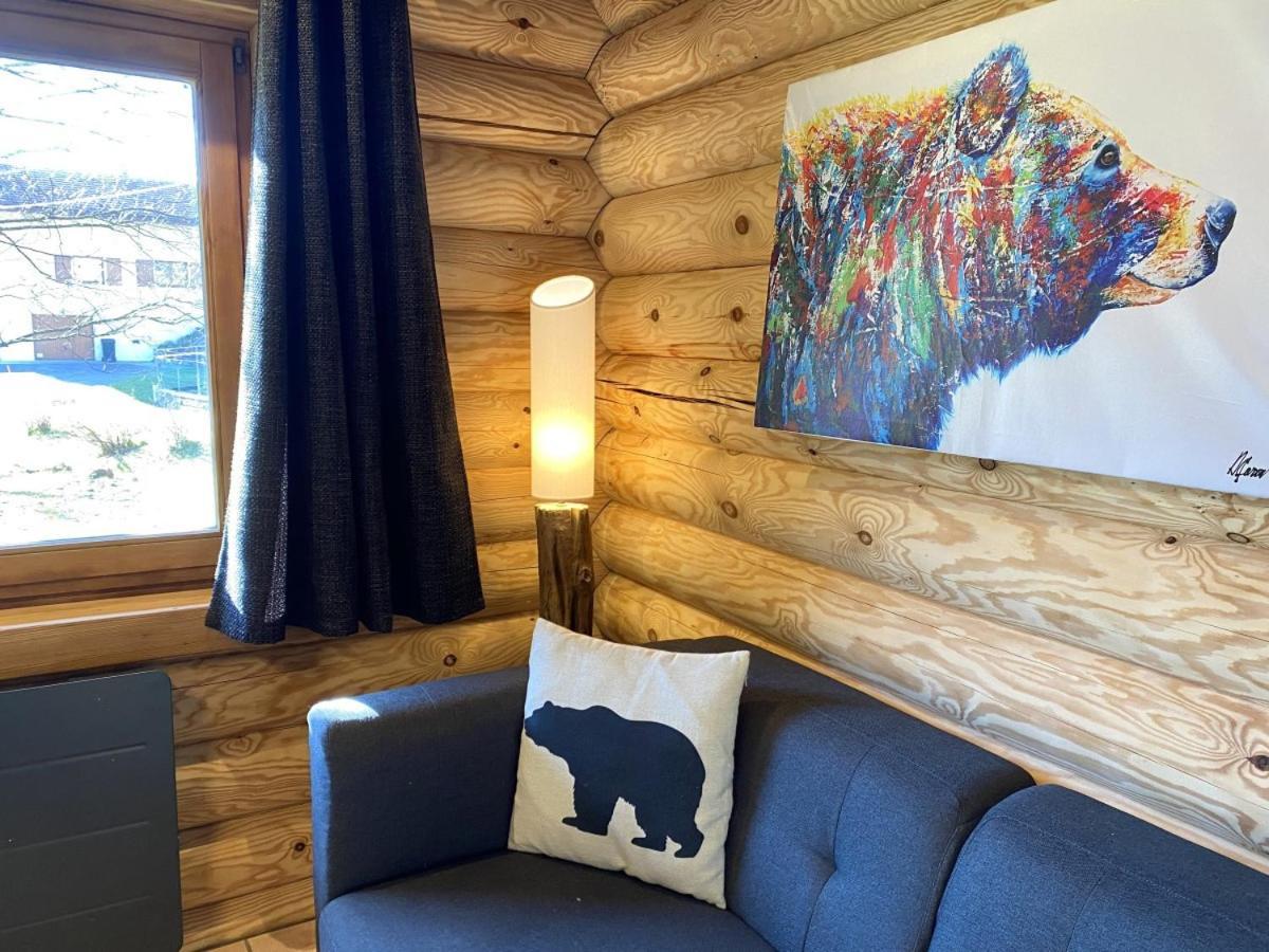 L'Ours Noir Chalet En Rondins La Bresse Esterno foto