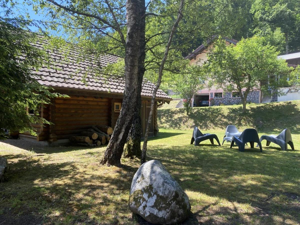 L'Ours Noir Chalet En Rondins La Bresse Esterno foto