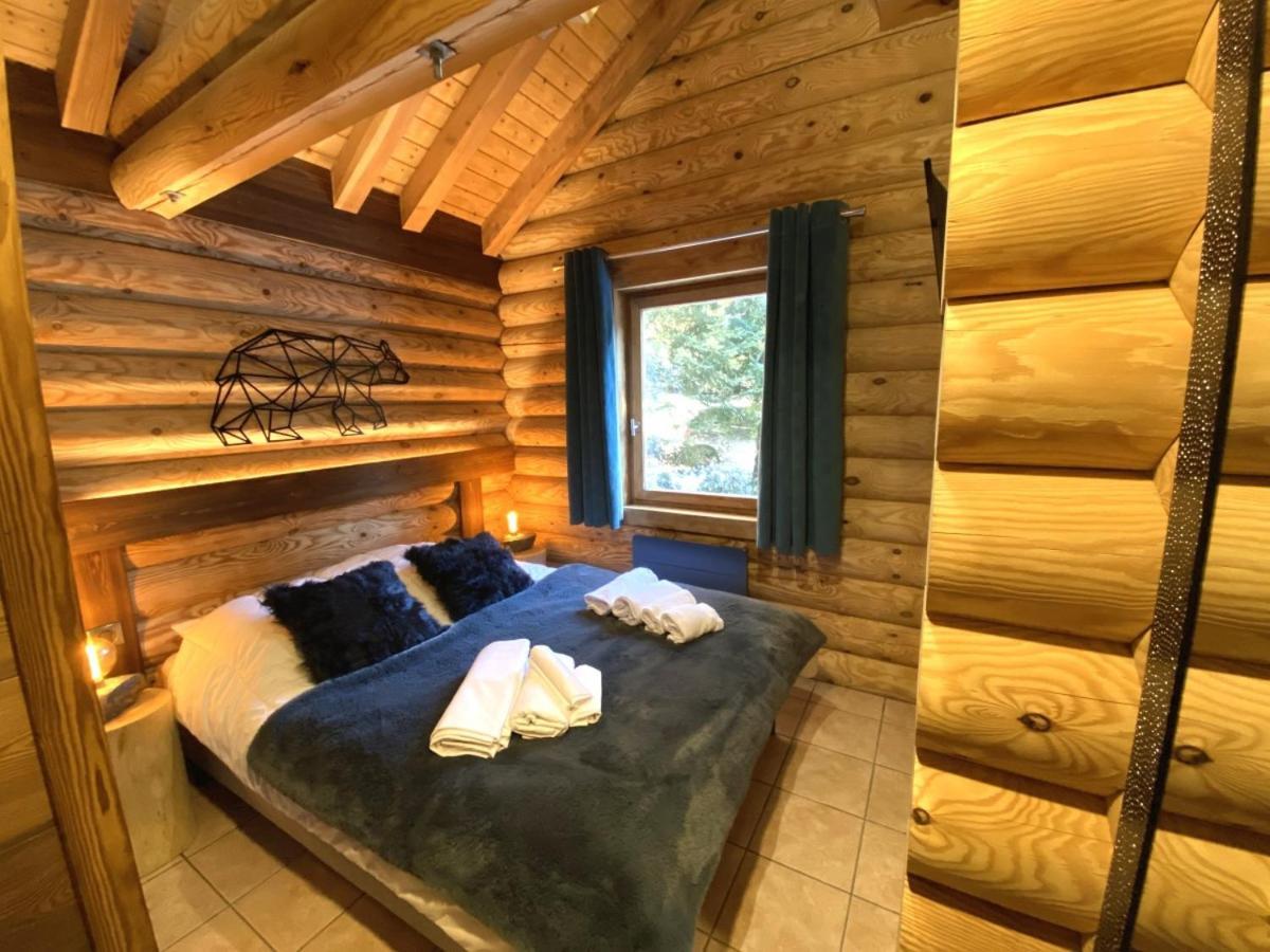 L'Ours Noir Chalet En Rondins La Bresse Esterno foto